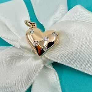 Tiffany & Co Rose Gold Diamond Etoile Heart